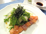 サーモンのHotHot茶巾ずし サーモンのHotHot茶巾ずし