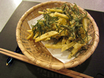 おかひじきとじゃがいものかき揚げ おかひじきとじゃがいものかき揚げ