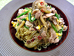 なすと豚肉の中華そば なすと豚肉の中華そば