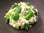 モロッコいんげんと豆腐の和えもの モロッコいんげんと豆腐の和えもの
