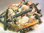 ワラビと豆腐のいり煮 ワラビと豆腐のいり煮