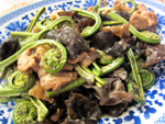 こごみと豚肉のマヨ炒め こごみと豚肉のマヨ炒め