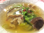 豚肉とレタスの中華スープ