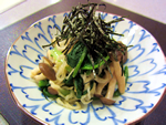 青菜のポリ・ピリあえ 青菜のポリ・ピリあえ